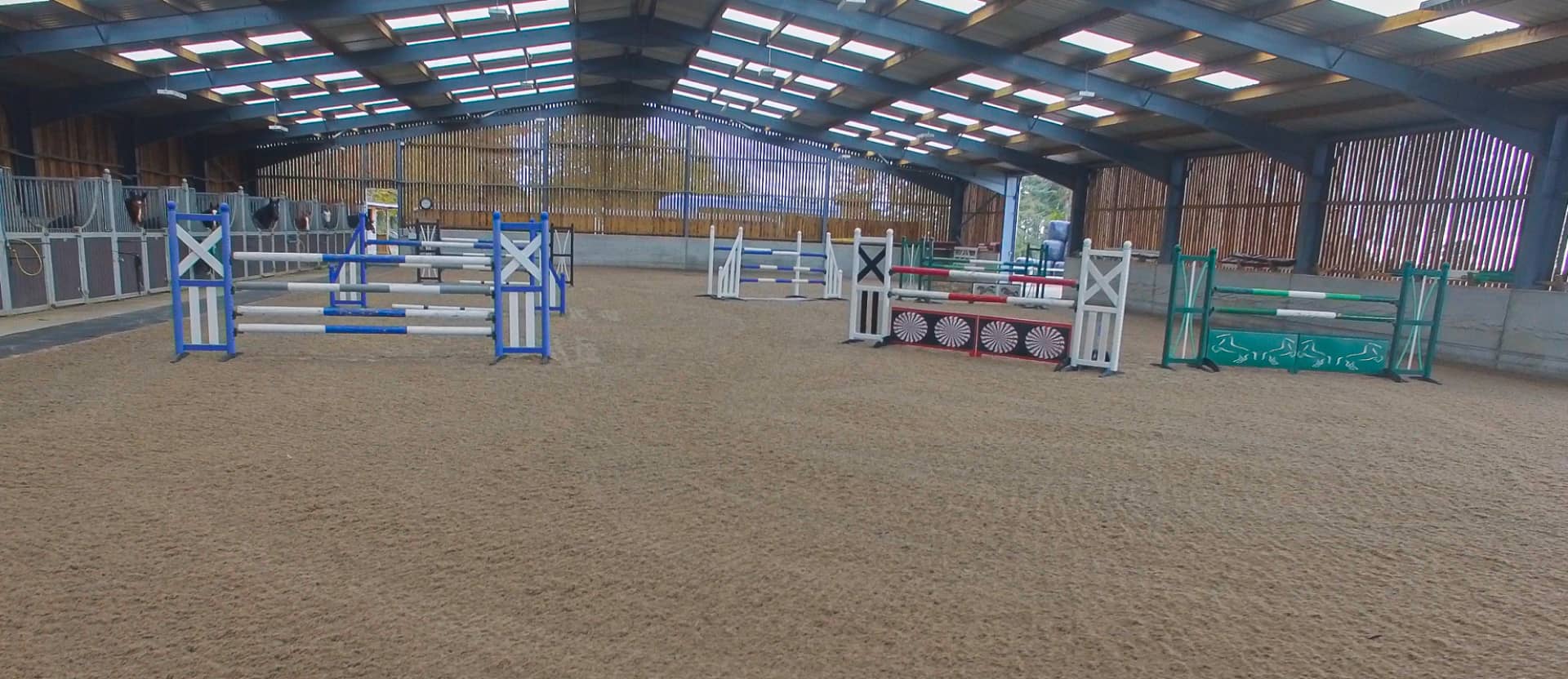 Resized - Equestrian arena with hurdles