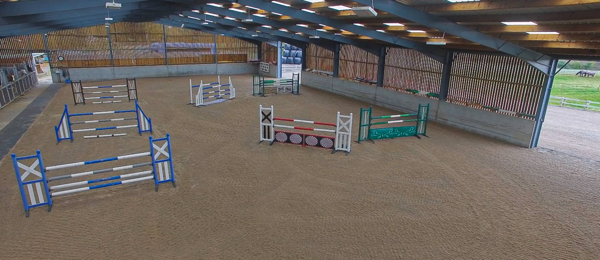 Resized indoor arena header